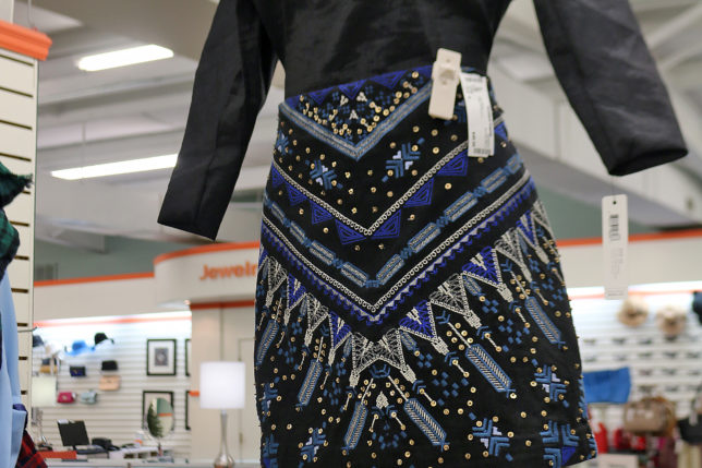 a dress on a mannequin in a store