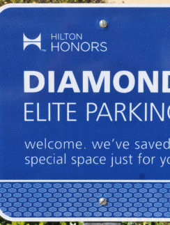 Hilton Honors Diamond Elite Parking Sign