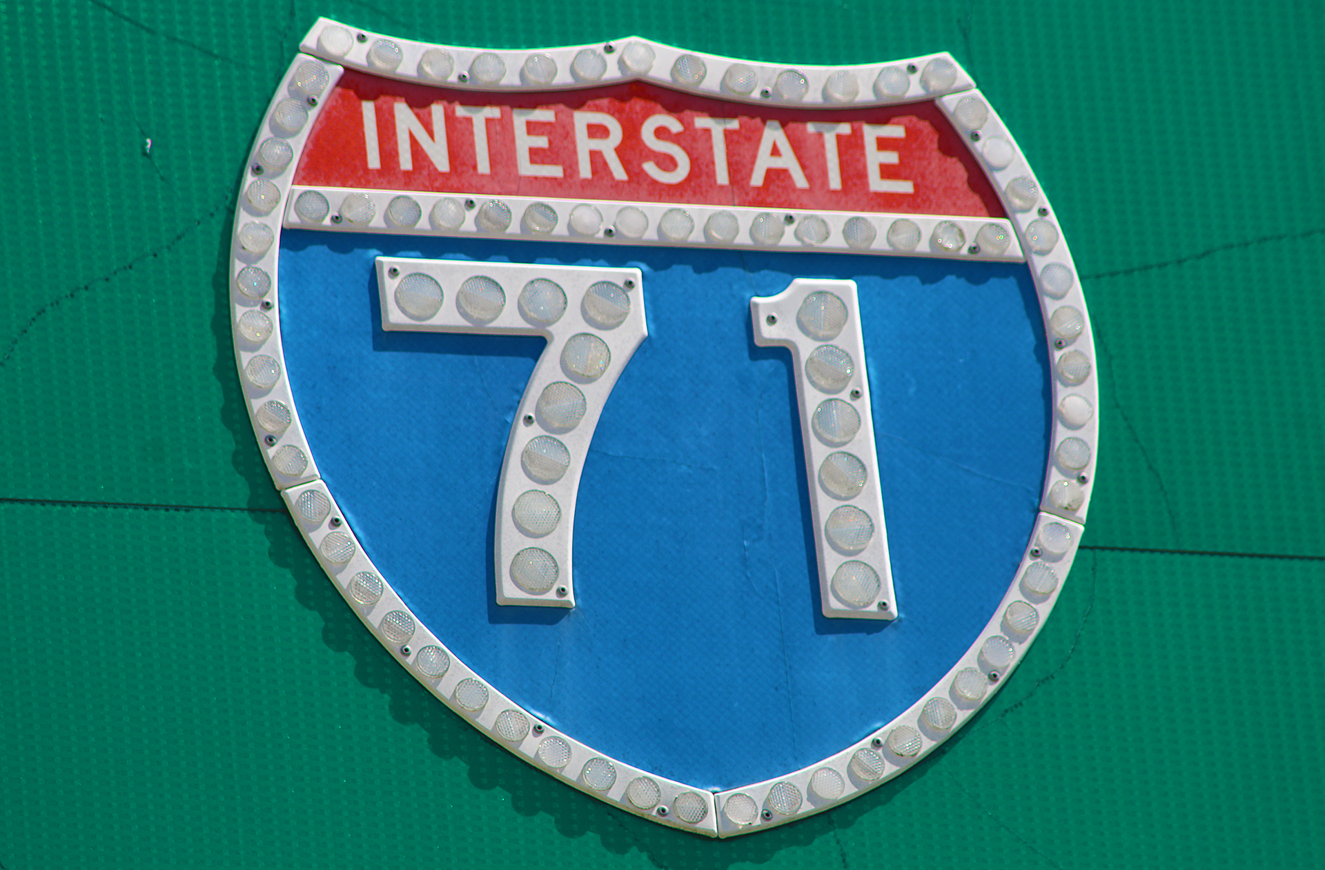 Button copy highway sign