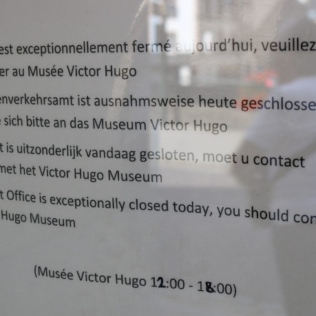 a sign with text on it