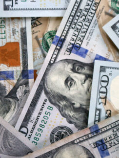 One hundred dollar bills currency