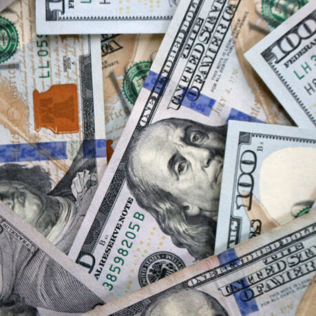 One hundred dollar bills currency