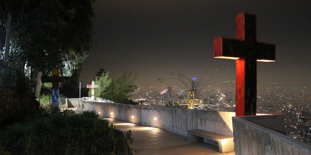 Sanctuary of the Immaculate Conception on San Cristóbal Hill Santiago Chile