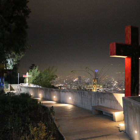Sanctuary of the Immaculate Conception on San Cristóbal Hill Santiago Chile