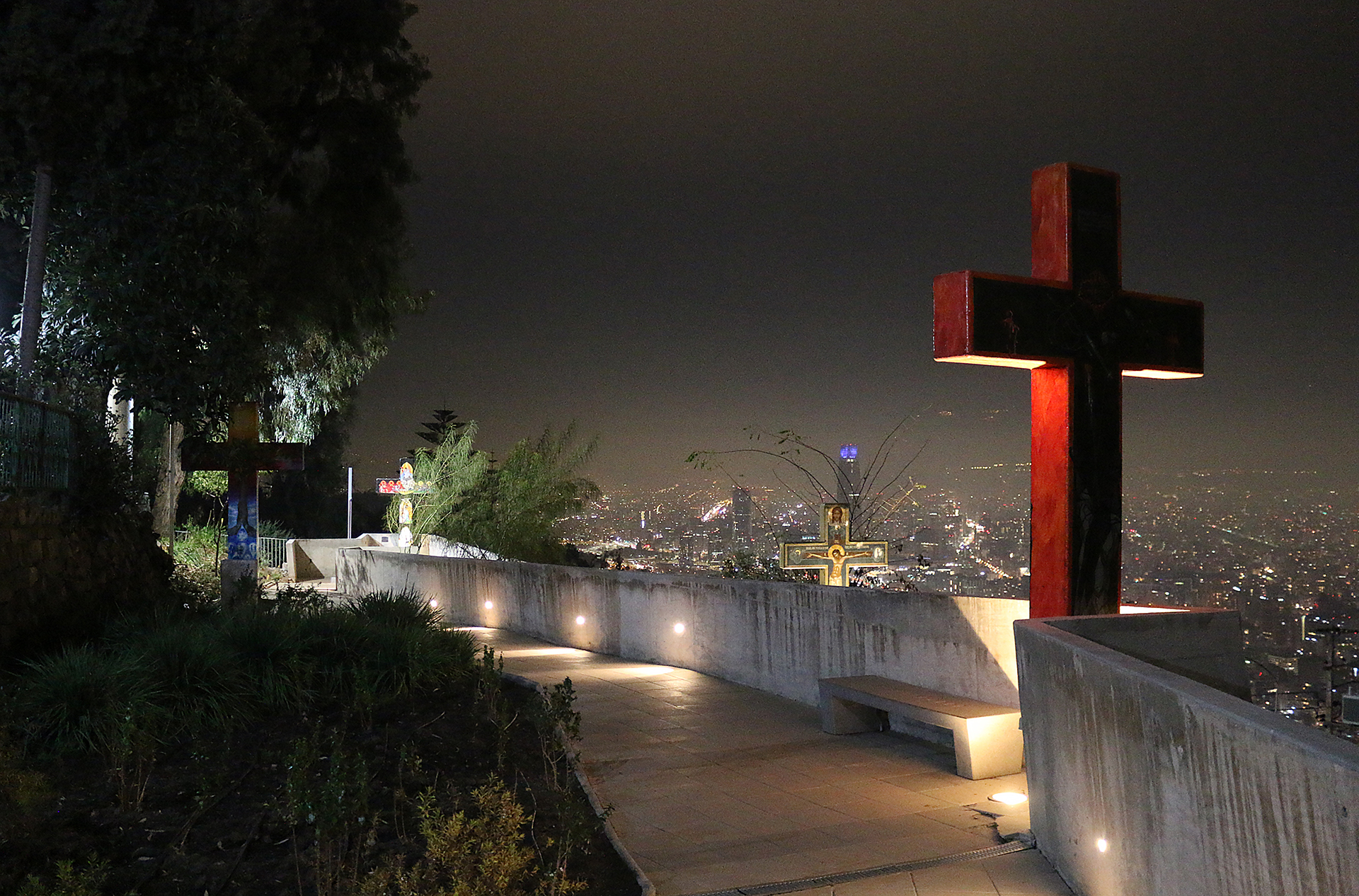 Sanctuary of the Immaculate Conception on San Cristóbal Hill Santiago Chile