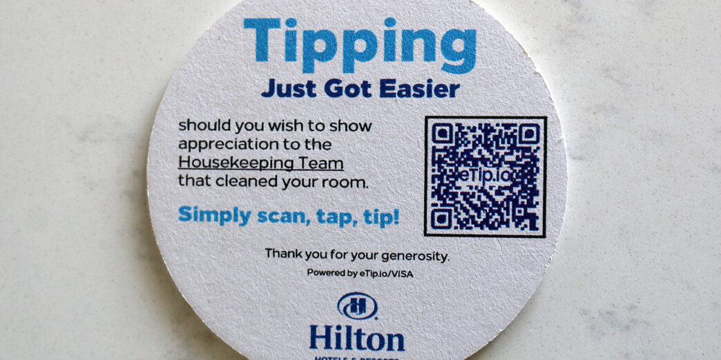 Hilton housekeeping tipping gratuity