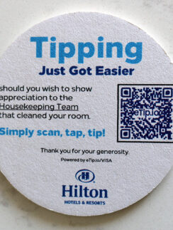 Hilton housekeeping tipping gratuity