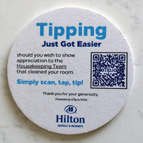 Hilton housekeeping tipping gratuity