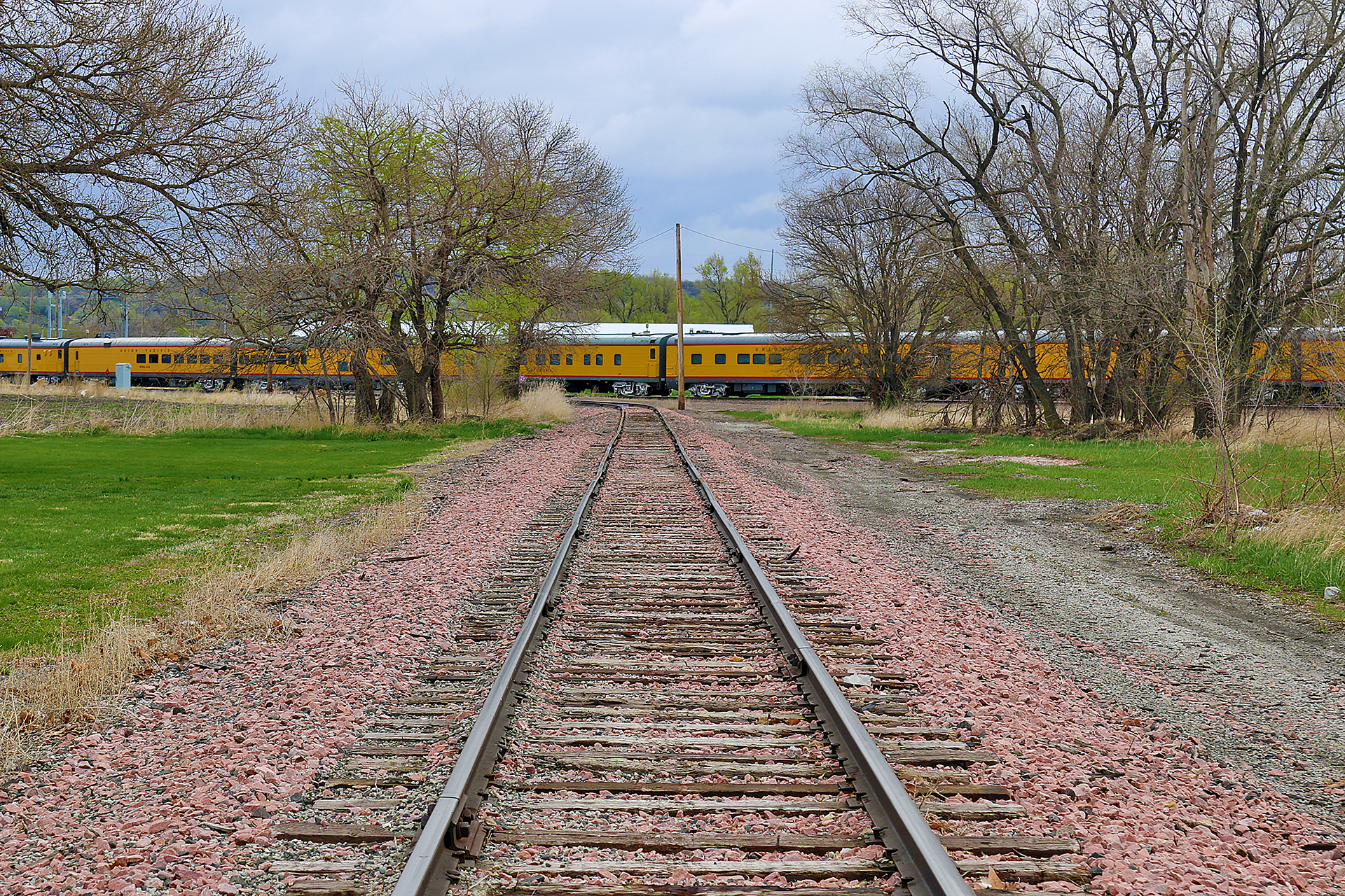 Golden Spike Monument railroad tracks