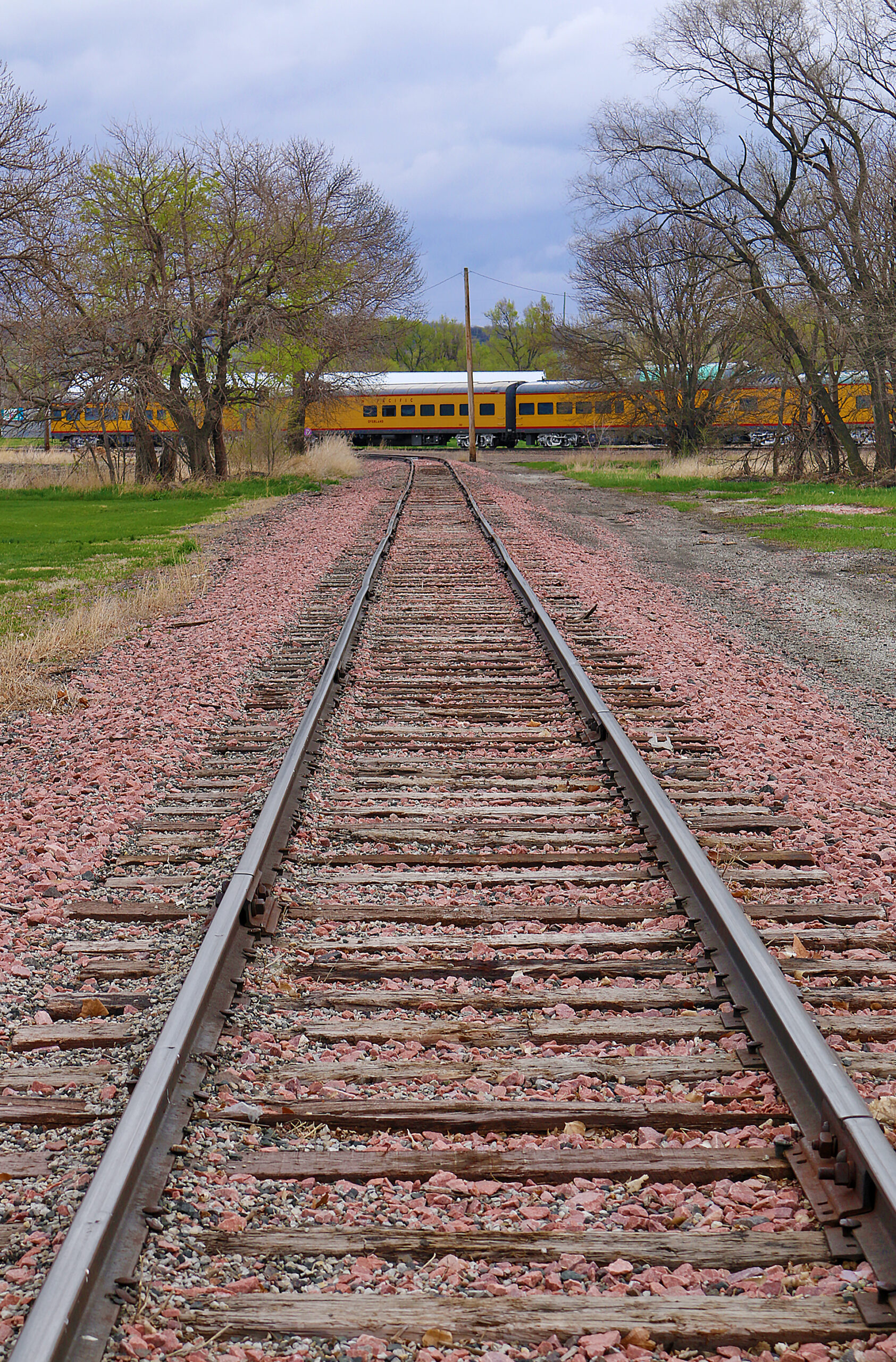 Golden Spike Monument railroad tracks
