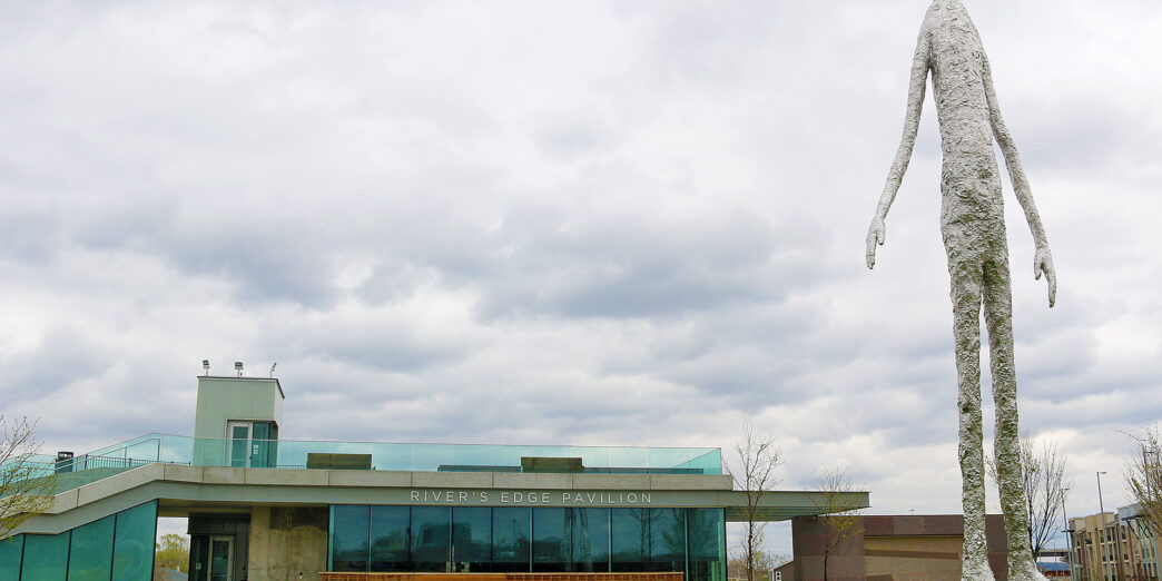 Looking Up humanoid statue