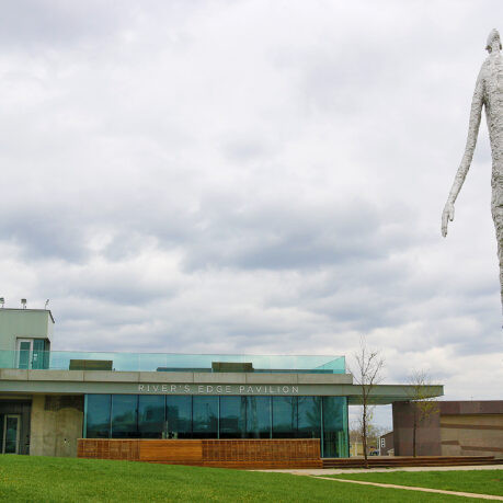 Looking Up humanoid statue