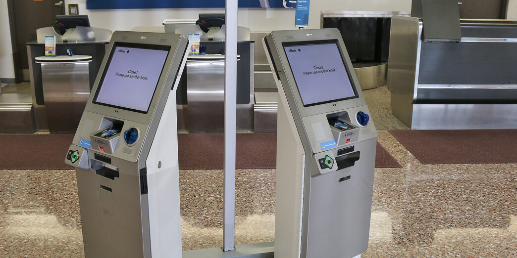 Alaska Airlines kiosk