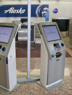 Alaska Airlines kiosk