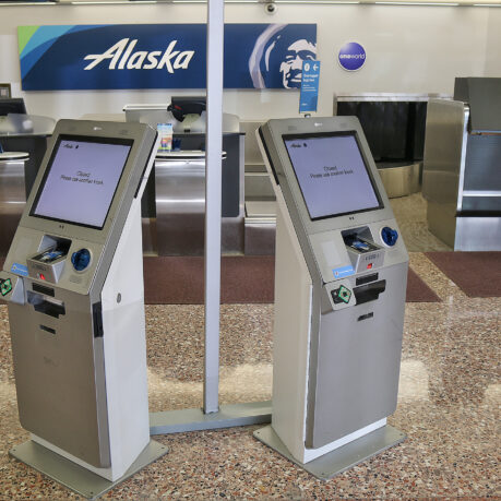 Alaska Airlines kiosk