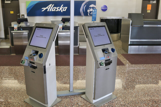 Alaska Airlines kiosk