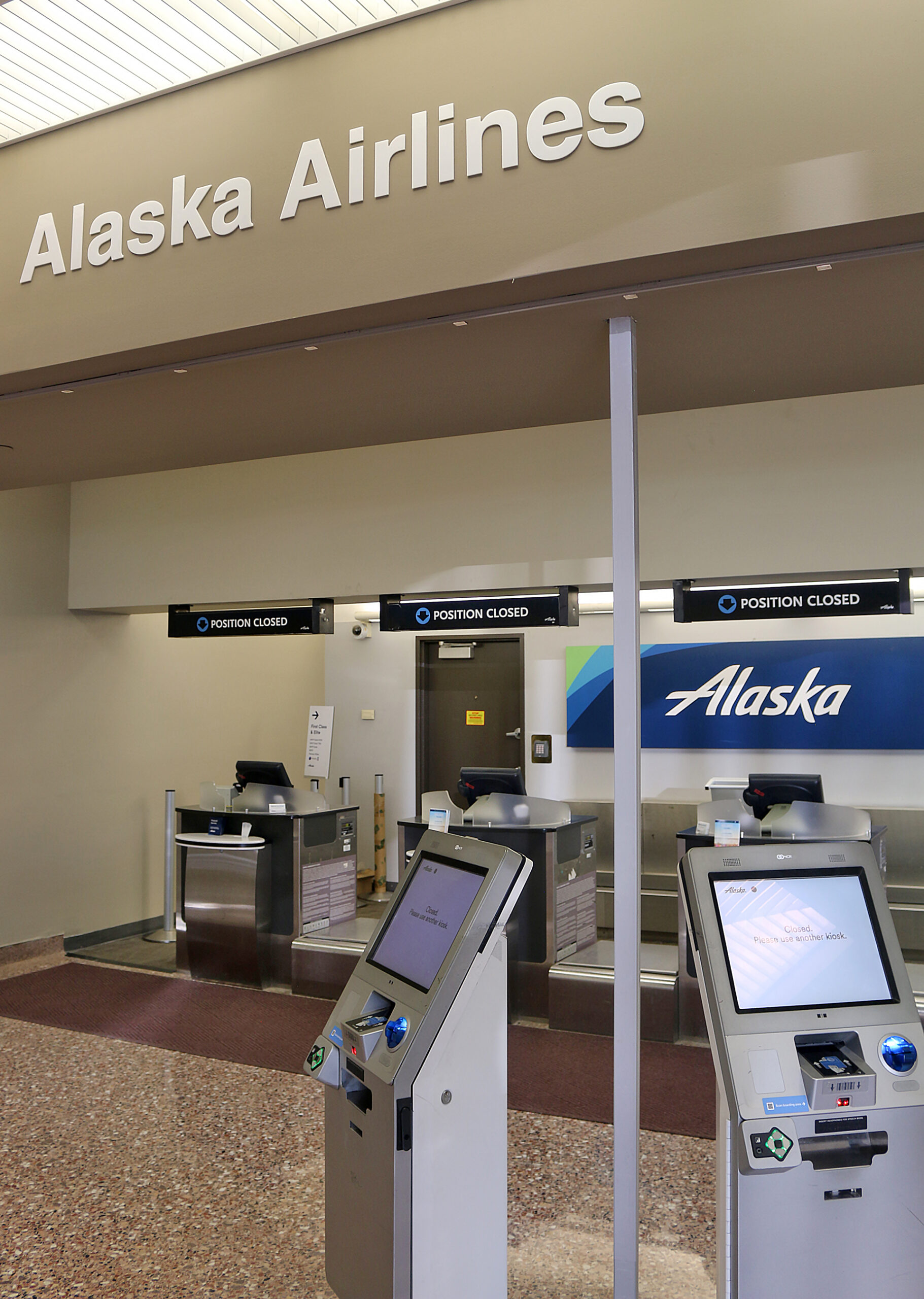 Alaska Airlines kiosk