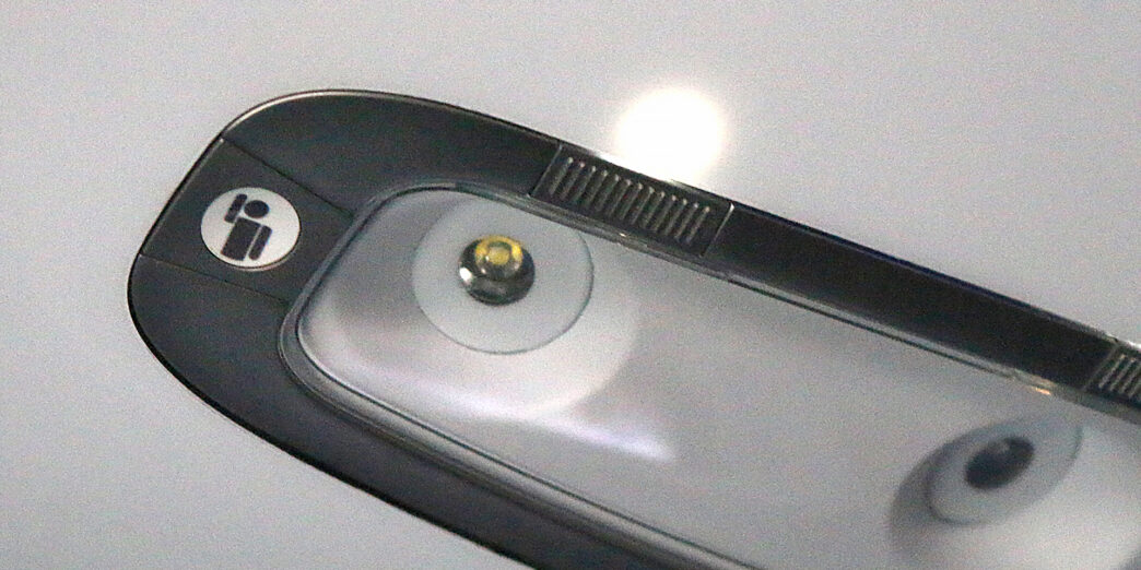 Flight attendant call button