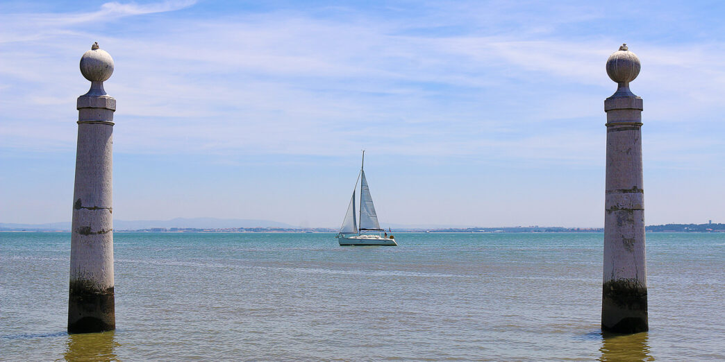 Cais das Colunas in Lisbon Portugal