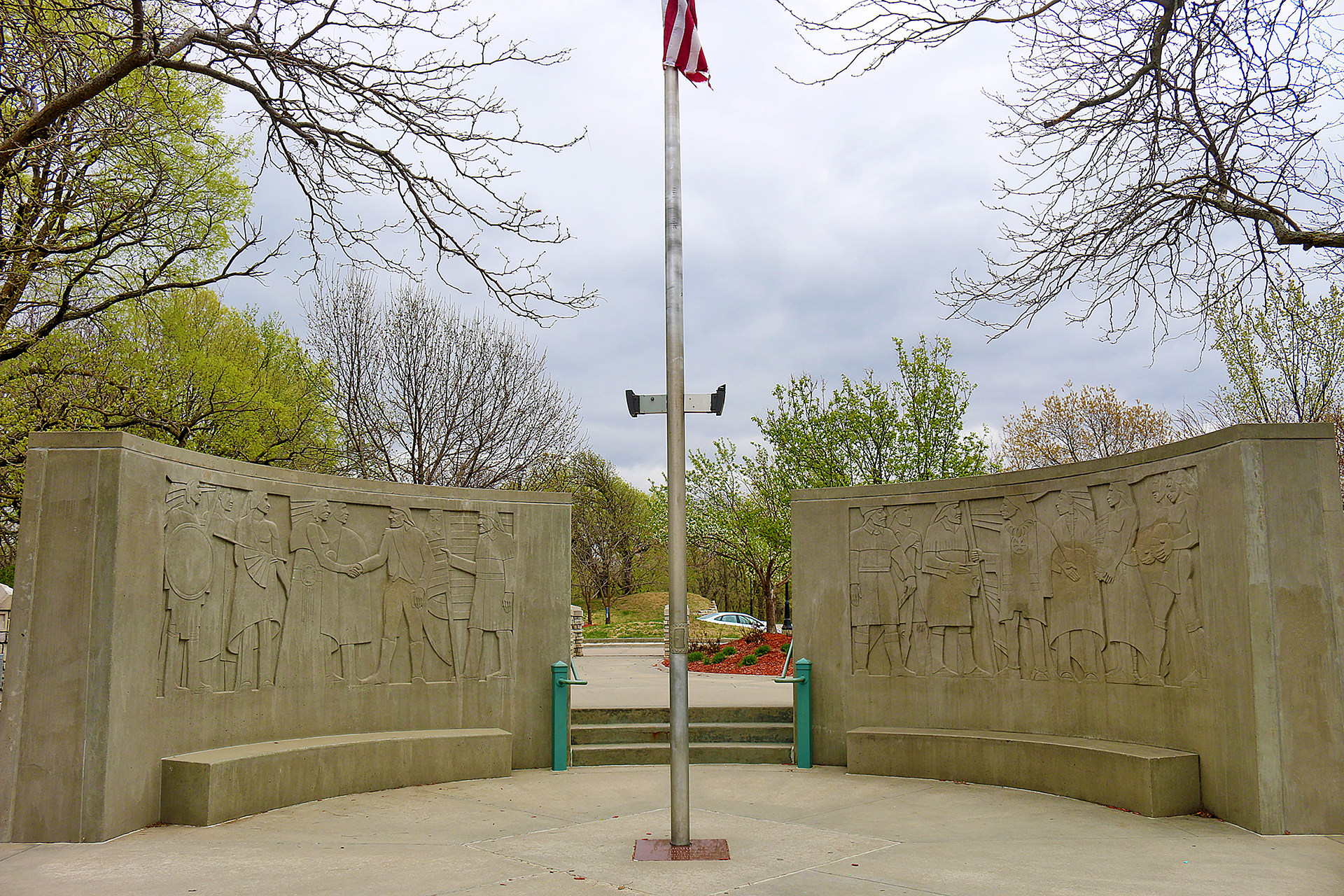 Lewis and Clark Monument Council Bluffs Iowa