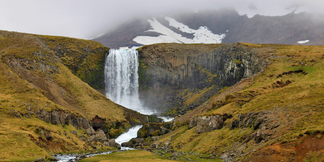Svöðufoss and Lookout Overlooking Ólafsvíkur Iceland