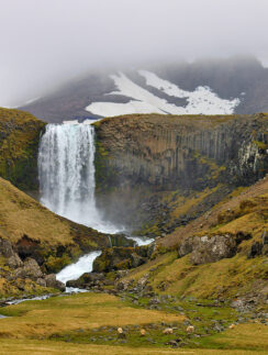 Svöðufoss and Lookout Overlooking Ólafsvíkur Iceland