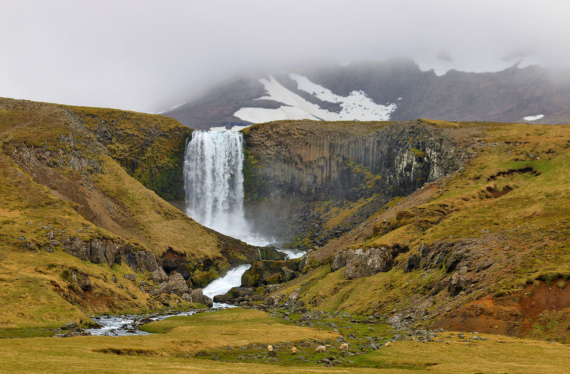 Svöðufoss and Lookout Overlooking Ólafsvíkur Iceland