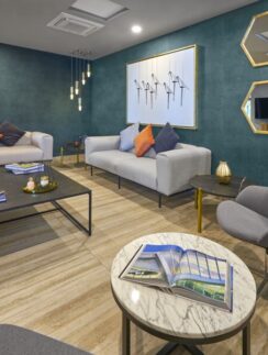 City Express Plus — lobby seating area