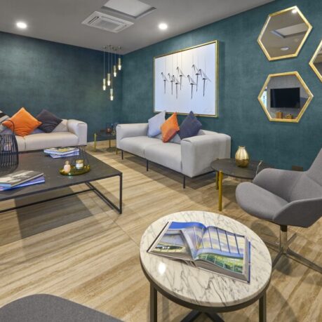 City Express Plus — lobby seating area