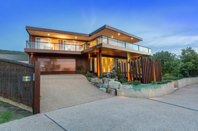 a house with a driveway and a driveway