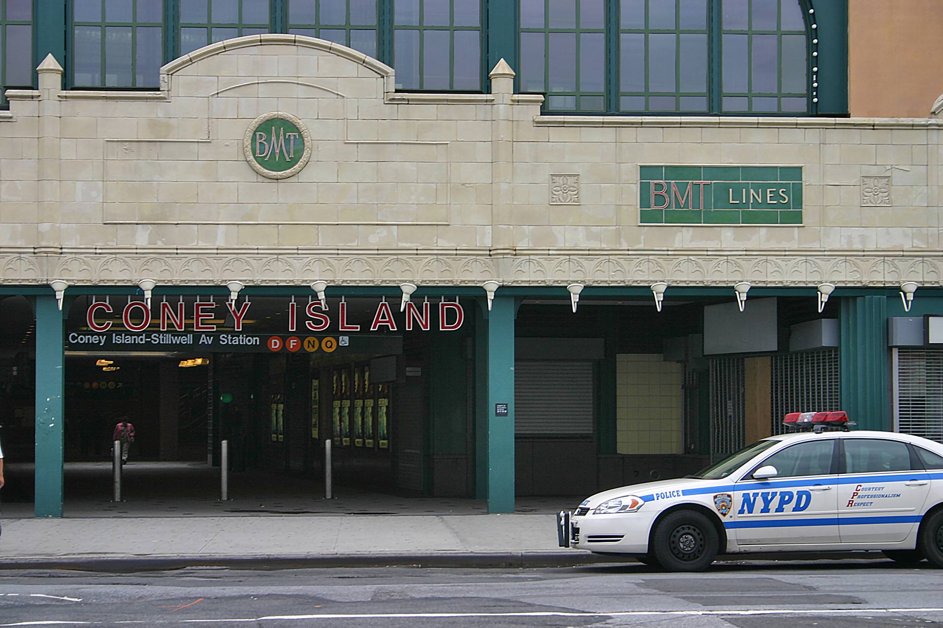 New York Police highway patrol Coney Island