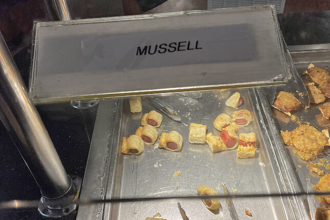 a tray of food on a counter