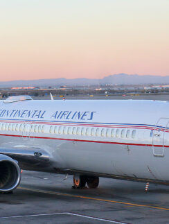 United Airlines Continental Airlines Vintage Livery