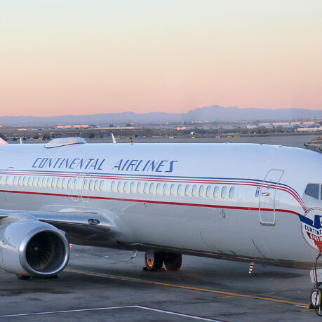 United Airlines Continental Airlines Vintage Livery
