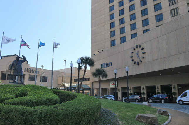 a building with a clock on the front