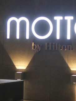 a sign on a wall