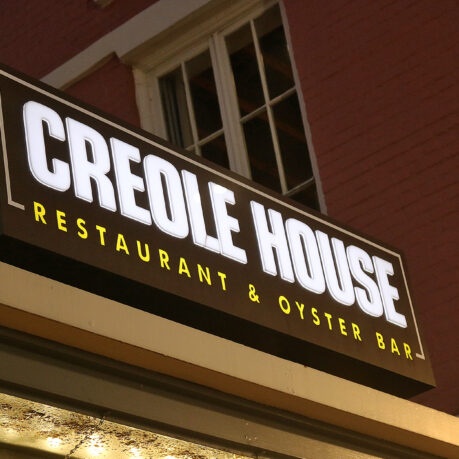 a sign on a building