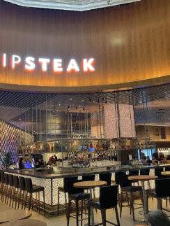 a restaurant with tables and chairs