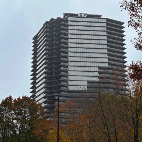 a tall building with many windows