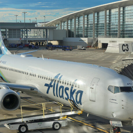 an airplane at an airport