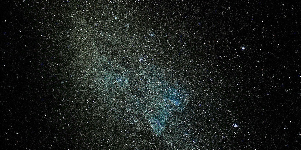 a starry sky with many small white dots