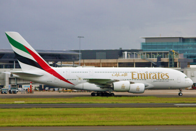 an airplane on the runway