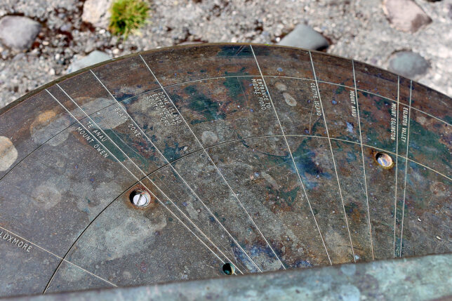 a circular object with lines and a screw