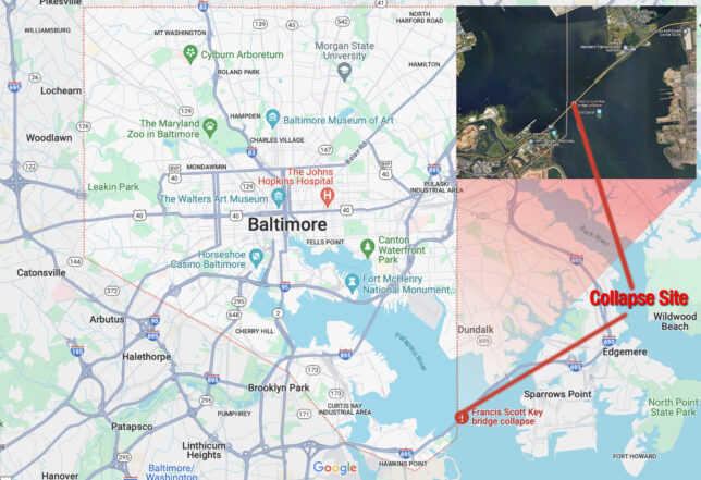 Francis Scott Key Bridge Collapsed in Maryland. Avoid Until Further ...