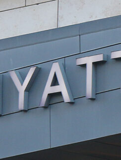 a sign on a building