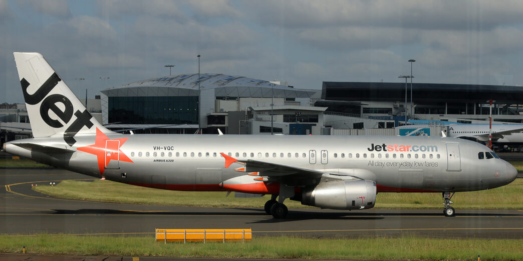 a plane on the runway