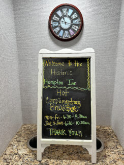 a chalkboard with yellow writing on it