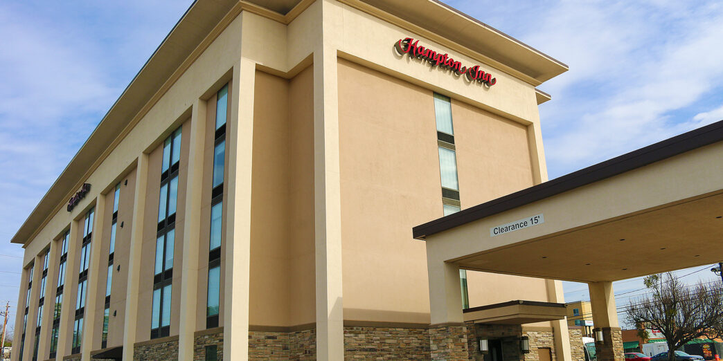 a building with a car parked in front of it