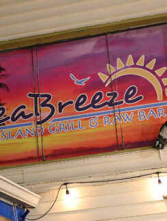 a sign on a building