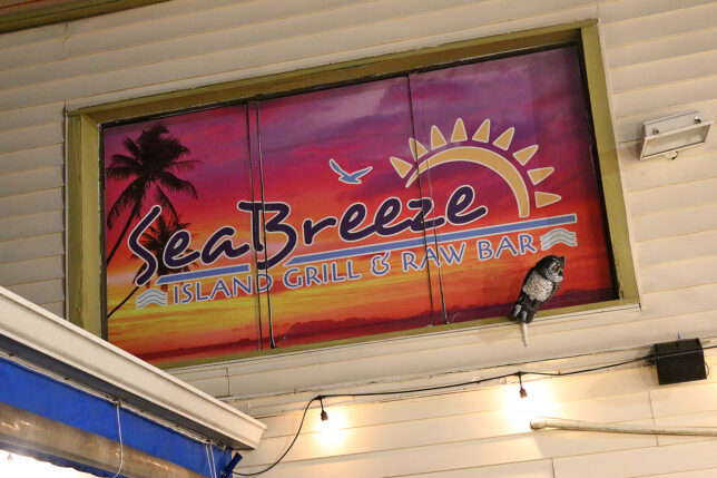 a sign on a building